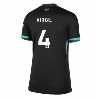 Zenski Nogometni Dres Liverpool Virgil van Dijk #4 Gostujuci 2024-25 Kratak Rukav